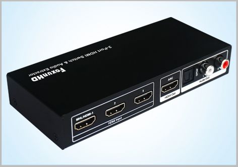 SW06 3X1 HDMI HD Splitter with Audio Extraction